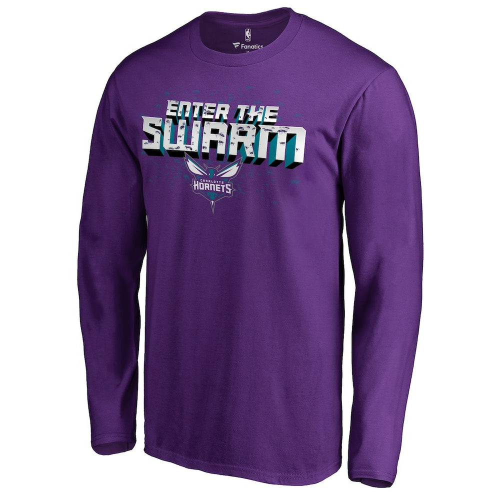 Charlotte Hornets Hometown Collection The Swarm Long Sleeve T-Shirt Purple - NBA