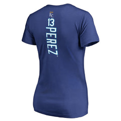 Salvador Perez Kansas City Royals Women's Backer V-Neck T-Shirt - MLB