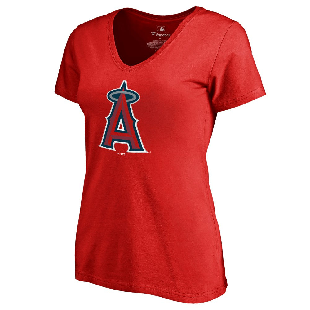 Mike Trout Los Angeles Angels Women's Backer V-Neck T-Shirt - MLB