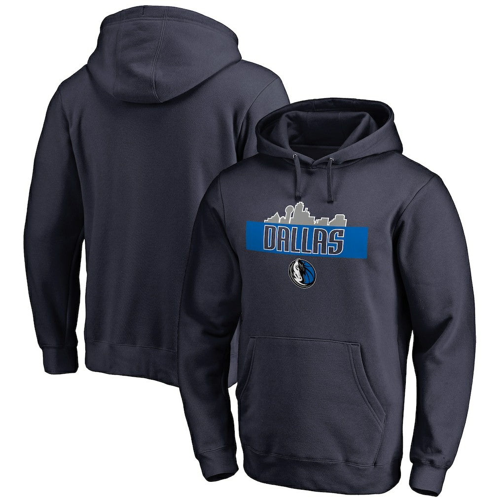Dallas Mavericks Hometown Collection Skyline Pullover Hoodie Navy - NBA
