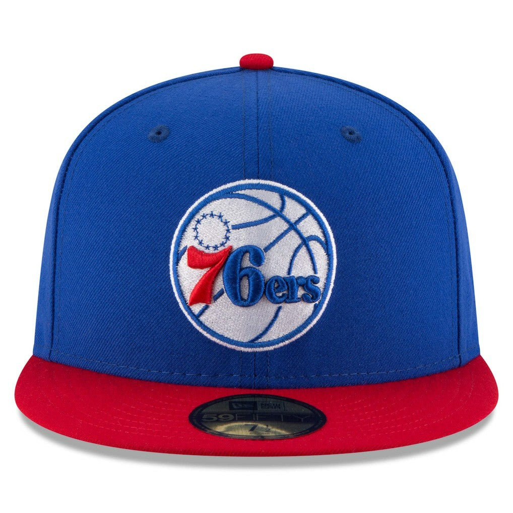 Philadelphia 76ers Team Color 2Tone 59FIFTY Fitted Hat Royal/Red - NBA