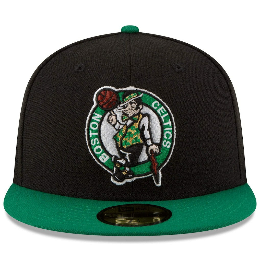 Boston Celtics Team Color 2Tone 59FIFTY Fitted Hat Black/Green - NBA