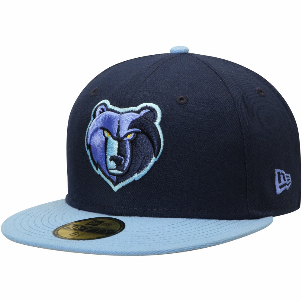 Memphis Grizzlies Team Color 2Tone 59FIFTY Fitted Hat Navy/Light Blue - NBA