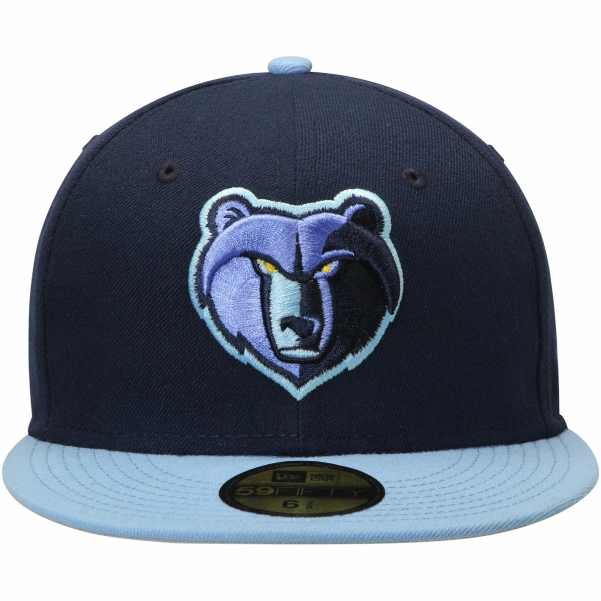 Memphis Grizzlies Team Color 2Tone 59FIFTY Fitted Hat Navy/Light Blue - NBA