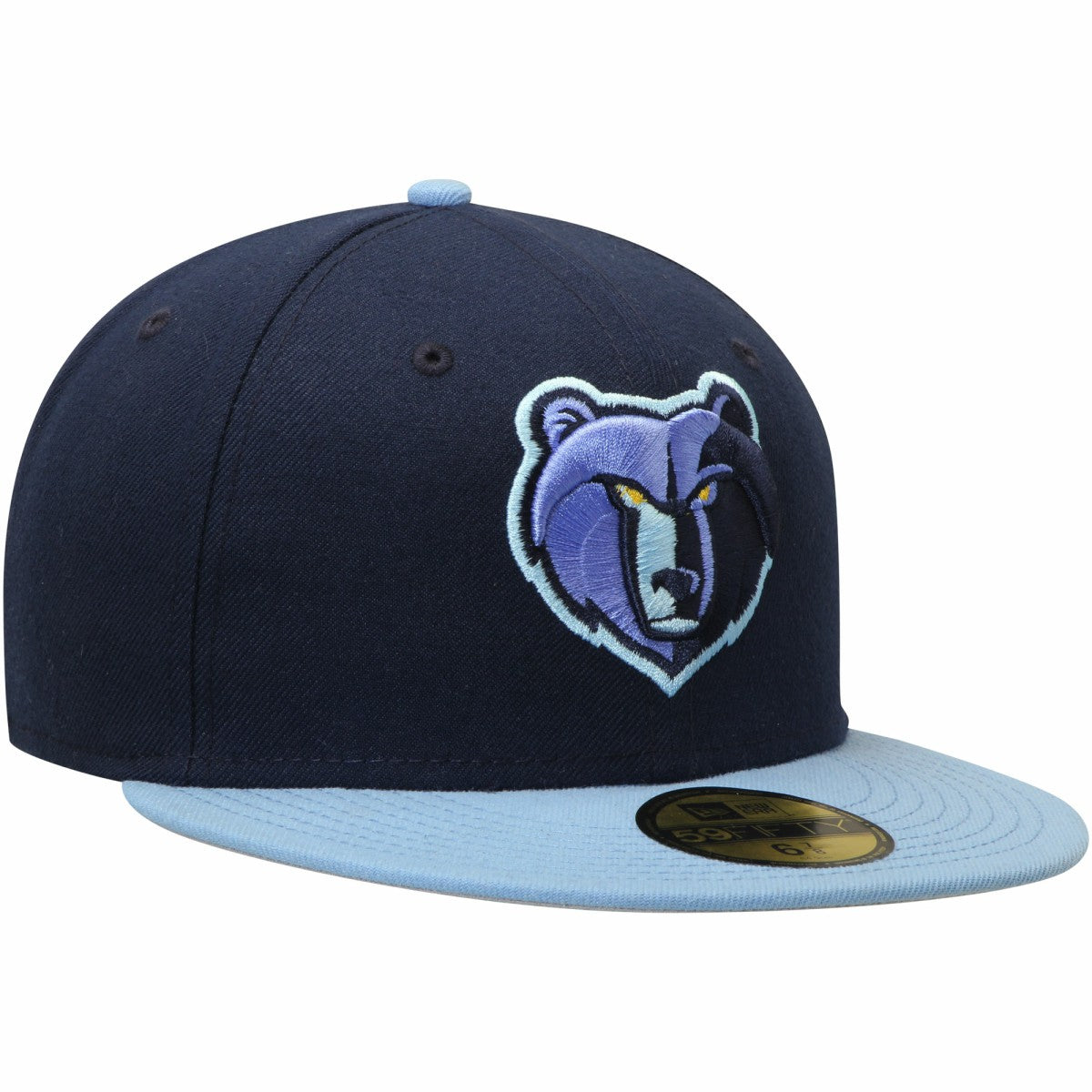Memphis Grizzlies Team Color 2Tone 59FIFTY Fitted Hat Navy/Light Blue - NBA
