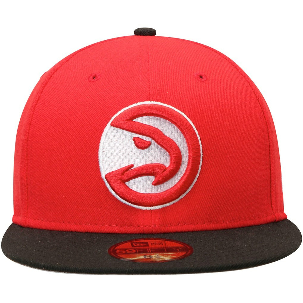 Atlanta Hawks Team Color 2Tone 59FIFTY Fitted Hat Red/Black - NBA