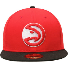 Atlanta Hawks Team Color 2Tone 59FIFTY Fitted Hat Red/Black - NBA