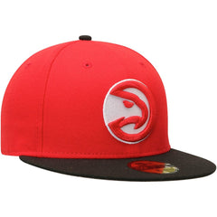 Atlanta Hawks Team Color 2Tone 59FIFTY Fitted Hat Red/Black - NBA