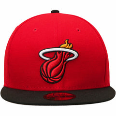 Miami Heat Team Color 2Tone 59FIFTY Fitted Hat Red/Black - NBA