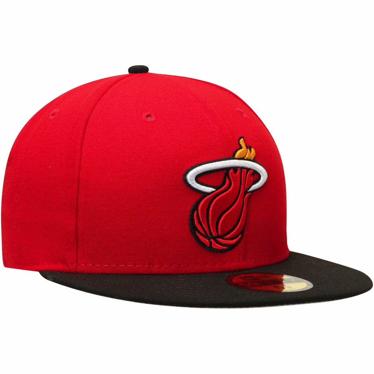 Miami Heat Team Color 2Tone 59FIFTY Fitted Hat Red/Black - NBA