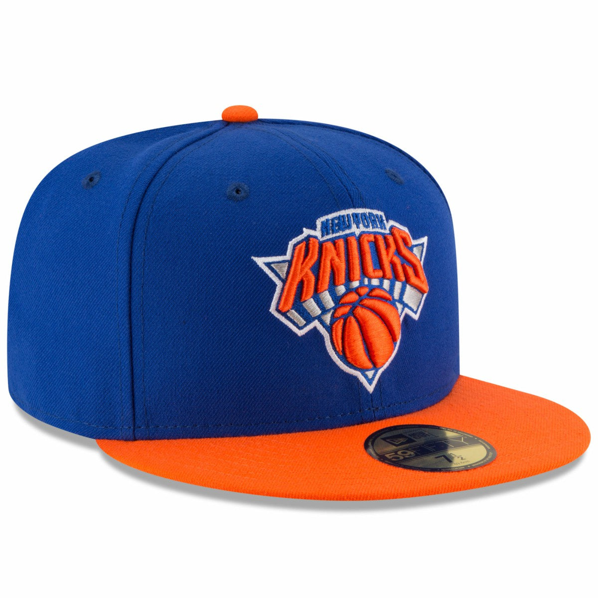 New York Knicks Team Color 2Tone 59FIFTY Fitted Hat Royal/Orange - NBA