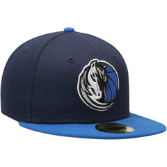 Dallas Mavericks Team Color 2Tone 59FIFTY Fitted Hat Navy/Blue - NBA