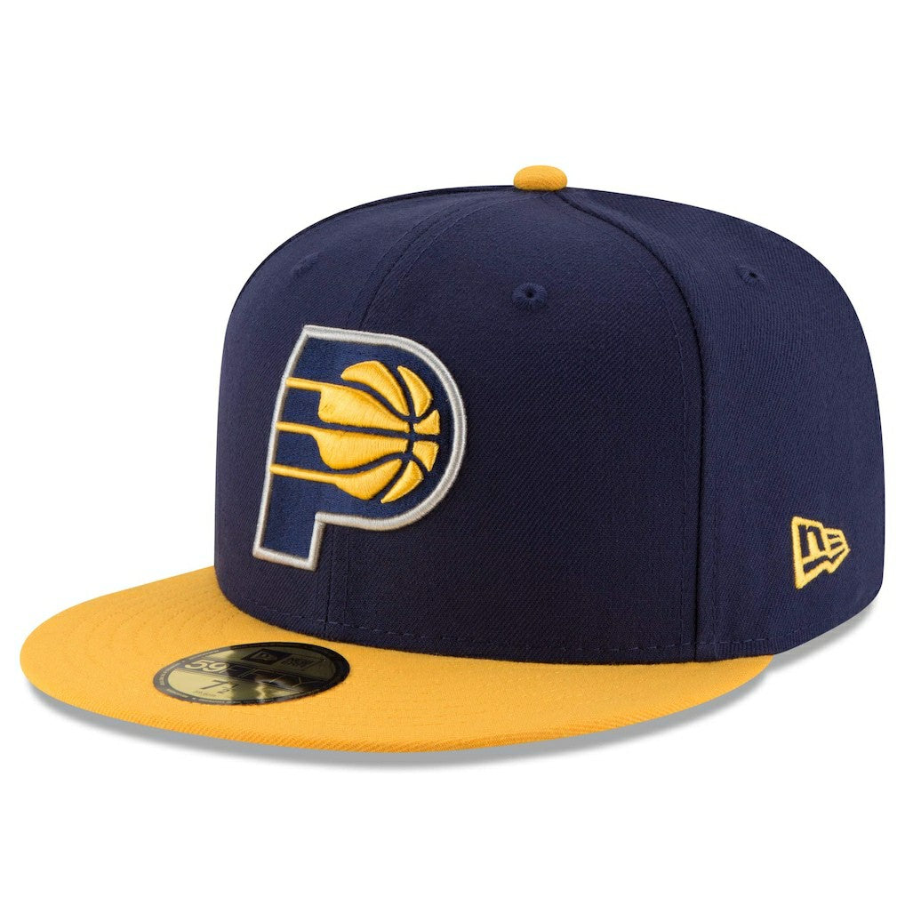 Indiana Pacers Team Color 2Tone 59FIFTY Fitted Hat Navy/Yellow - NBA