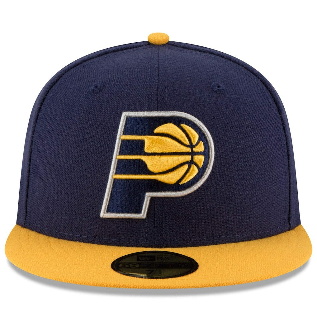 Indiana Pacers Team Color 2Tone 59FIFTY Fitted Hat Navy/Yellow - NBA