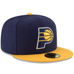 Indiana Pacers Team Color 2Tone 59FIFTY Fitted Hat Navy/Yellow - NBA