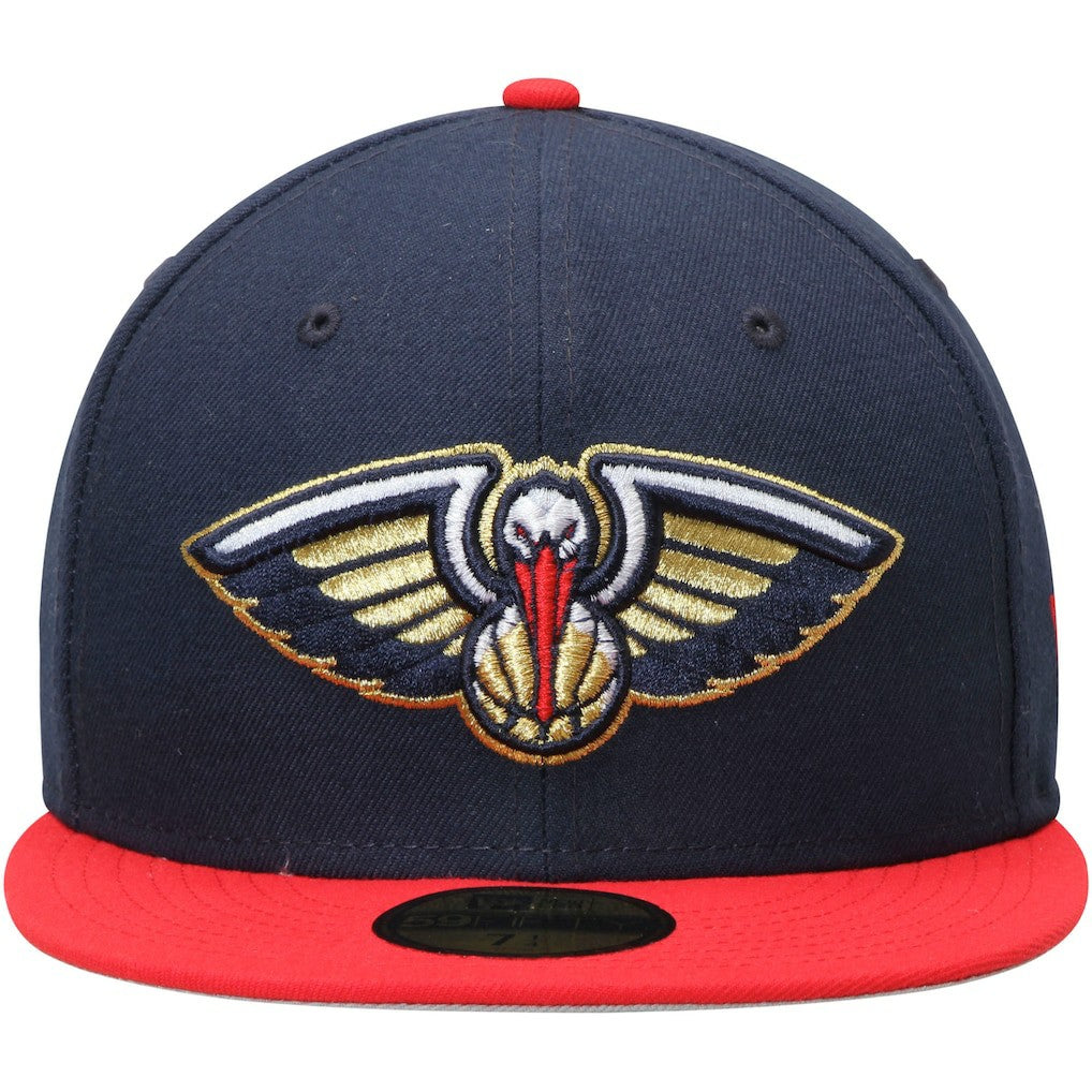 New Orleans Pelicans Team Color 2Tone 59FIFTY Fitted Hat Navy/Red - NBA