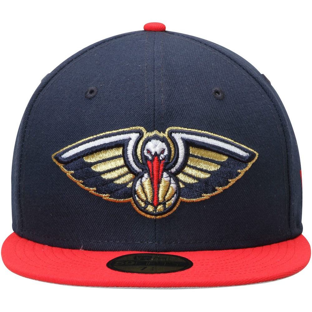 New Orleans Pelicans Team Color 2Tone 59FIFTY Fitted Hat Navy/Red - NBA