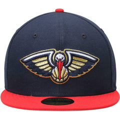 New Orleans Pelicans Team Color 2Tone 59FIFTY Fitted Hat Navy/Red - NBA