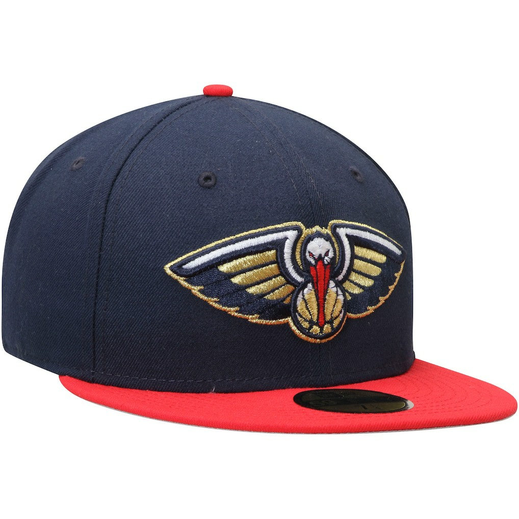 New Orleans Pelicans Team Color 2Tone 59FIFTY Fitted Hat Navy/Red - NBA