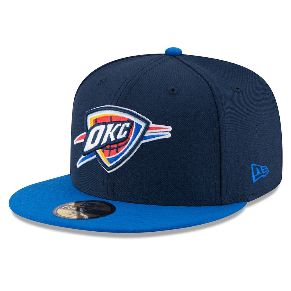 Oklahoma City Thunder Team Color 2Tone 59FIFTY Fitted Hat Navy/Royal - NBA