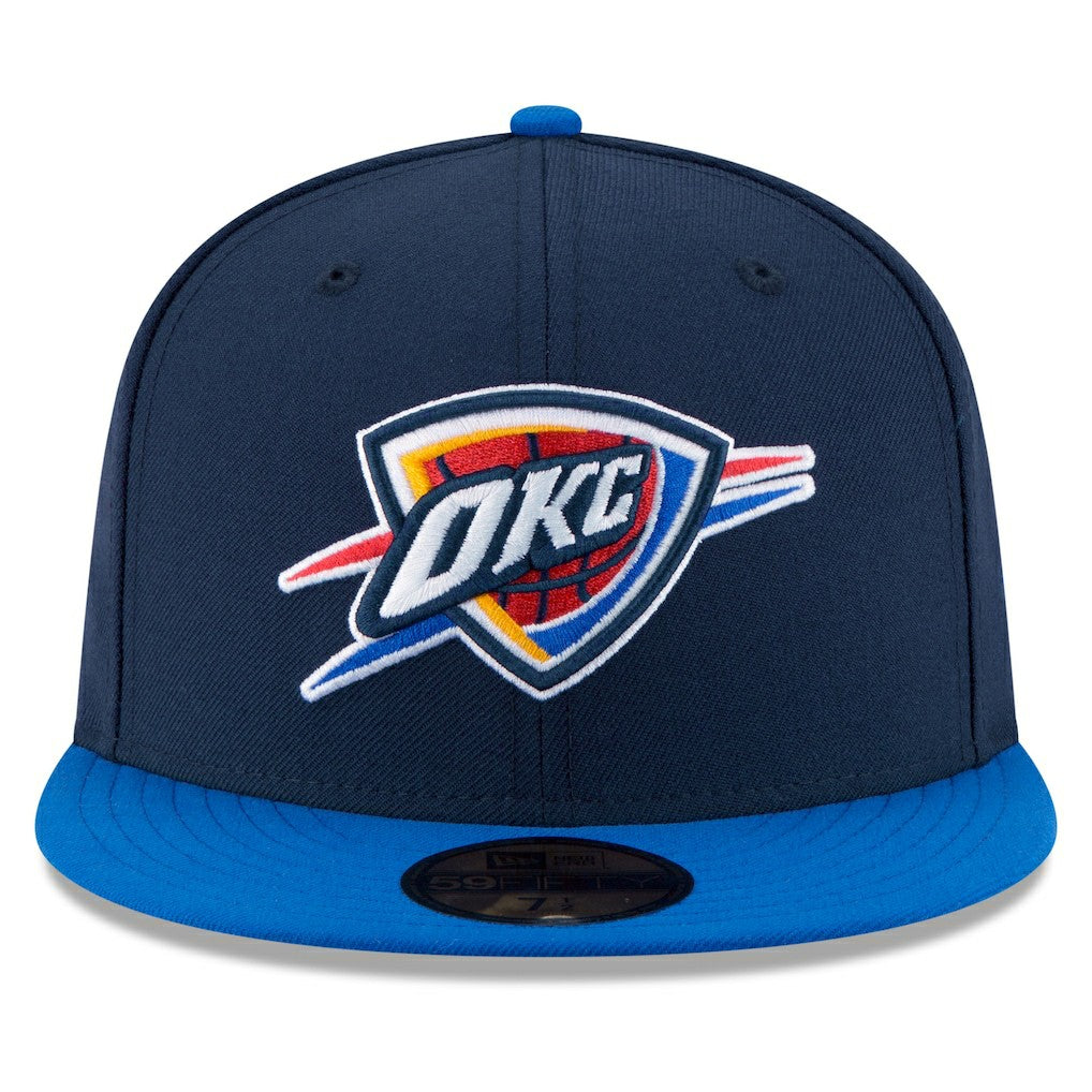 Oklahoma City Thunder Team Color 2Tone 59FIFTY Fitted Hat Navy/Royal - NBA
