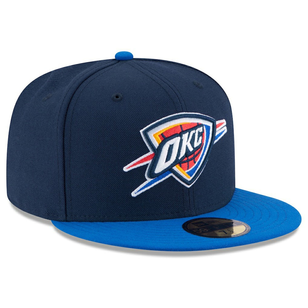 Oklahoma City Thunder Team Color 2Tone 59FIFTY Fitted Hat Navy/Royal - NBA