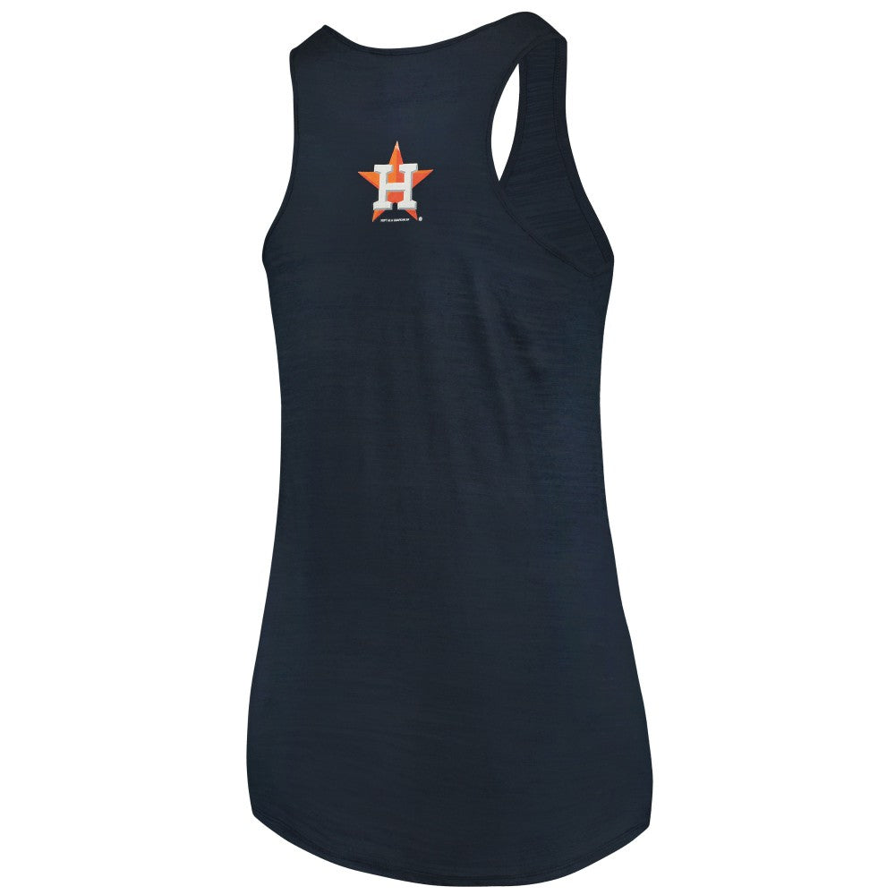 Houston Astros Soft as a Grape Women's Plus Size Swing for the Fences Racerback Tank Top - MLB