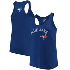 Toronto Blue Jays Soft as a Grape Women's Plus Size Swing for the Fences Racerback Tank Top - MLB