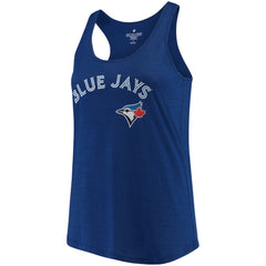 Toronto Blue Jays Soft as a Grape Women's Plus Size Swing for the Fences Racerback Tank Top - MLB