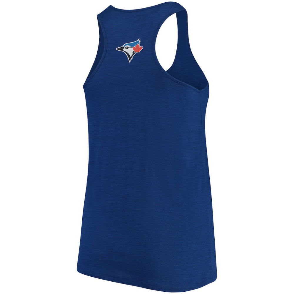 Toronto Blue Jays Soft as a Grape Women's Plus Size Swing for the Fences Racerback Tank Top - MLB