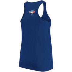 Toronto Blue Jays Soft as a Grape Women's Plus Size Swing for the Fences Racerback Tank Top - MLB