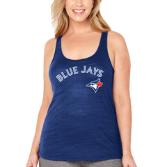 Toronto Blue Jays Soft as a Grape Women's Plus Size Swing for the Fences Racerback Tank Top - MLB