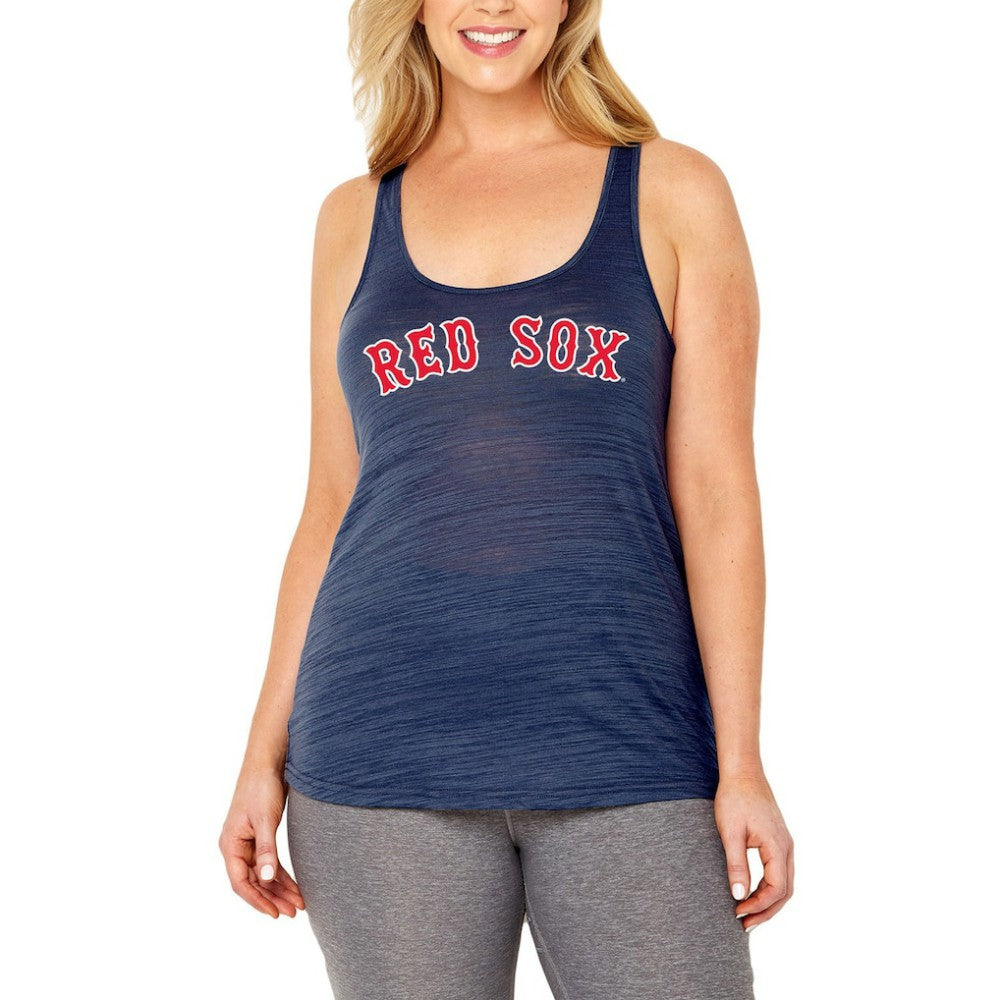 Boston Red Sox Soft as a Grape Women's Plus Size Swing for the Fences Racerback Tank Top - MLB