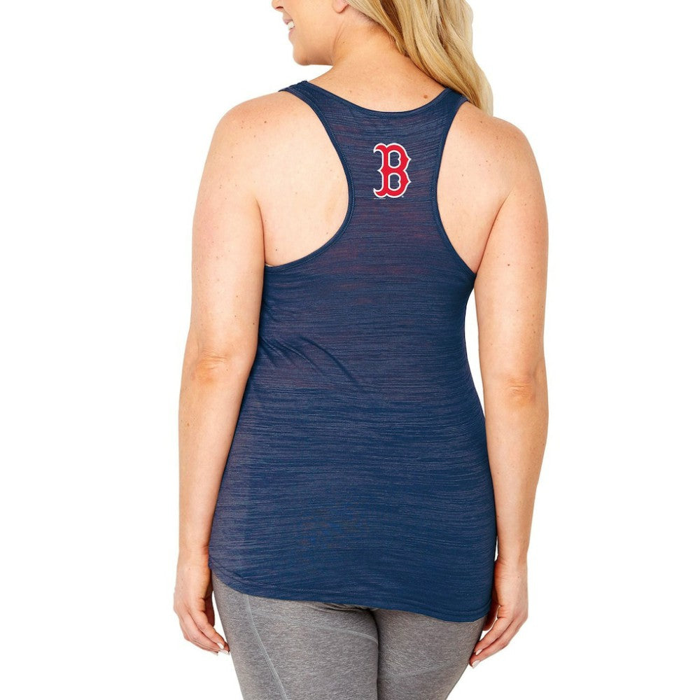 Boston Red Sox Soft as a Grape Women's Plus Size Swing for the Fences Racerback Tank Top - MLB