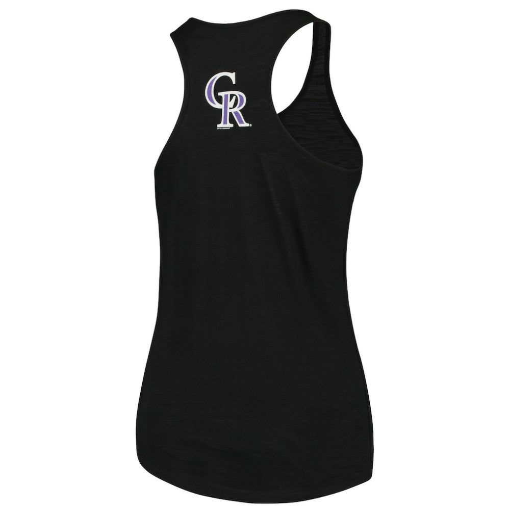Colorado Rockies Soft as a Grape Women's Plus Size Swing for the Fences Racerback Tank Top - MLB