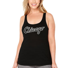 Chicago White Sox Soft as a Grape Women's Plus Size Swing for the Fences Racerback Tank Top - MLB