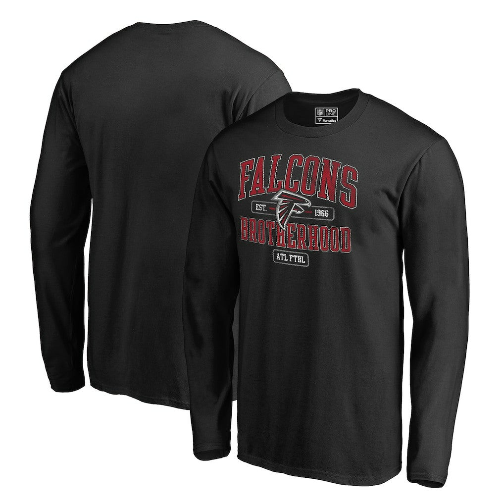 Atlanta Falcons Hometown Brotherhood Collection Guild Long Sleeve T-Shirt Black | NFL
