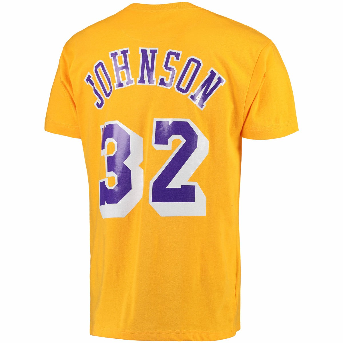 Magic Johnson Los Angeles Lakers Hardwood Classics Retro Name & Number T-Shirt Gold - NBA