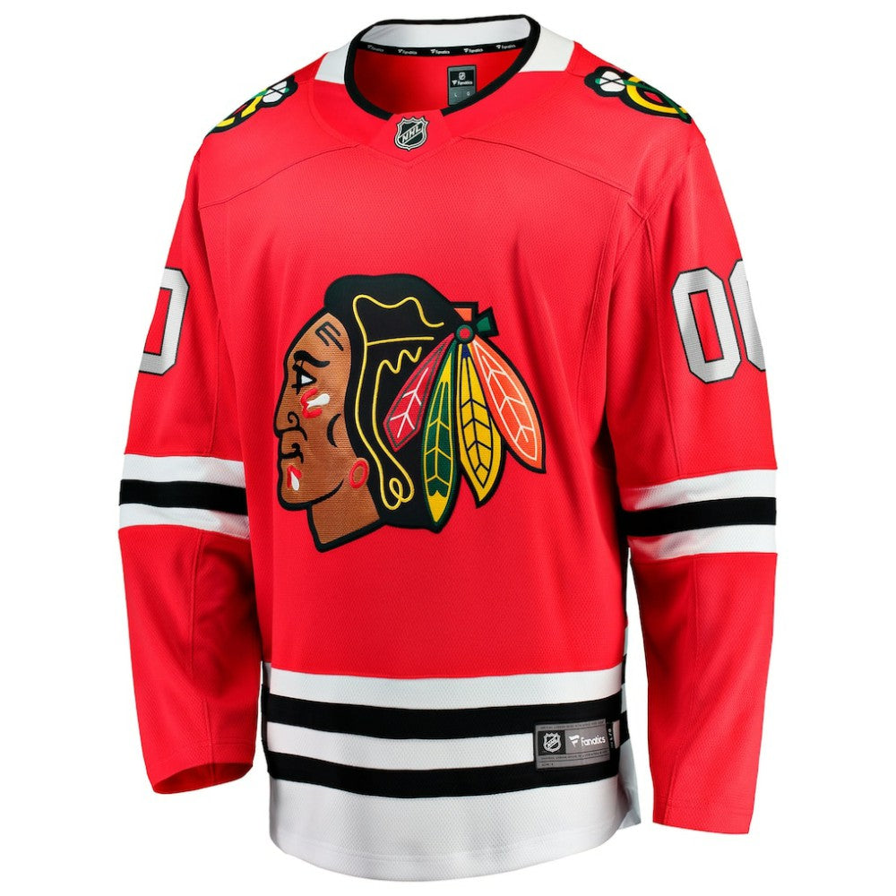 Chicago Blackhawks Fanatics Home Breakaway Custom Jersey - Red - NHL
