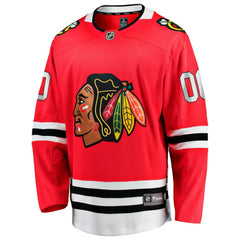 Chicago Blackhawks Fanatics Home Breakaway Custom Jersey - Red - NHL