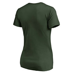 Milwaukee Bucks Women's Mantra V-Neck T-Shirt Green - NBA