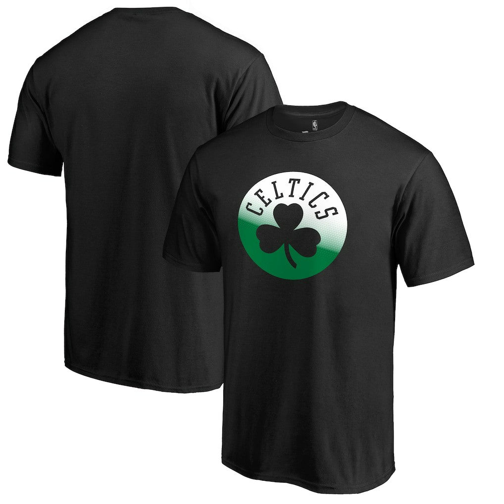 Boston Celtics Gradient Logo T-Shirt Black - NBA