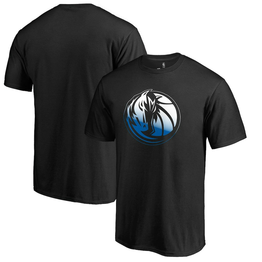 Dallas Mavericks Gradient Logo T-Shirt Black - NBA
