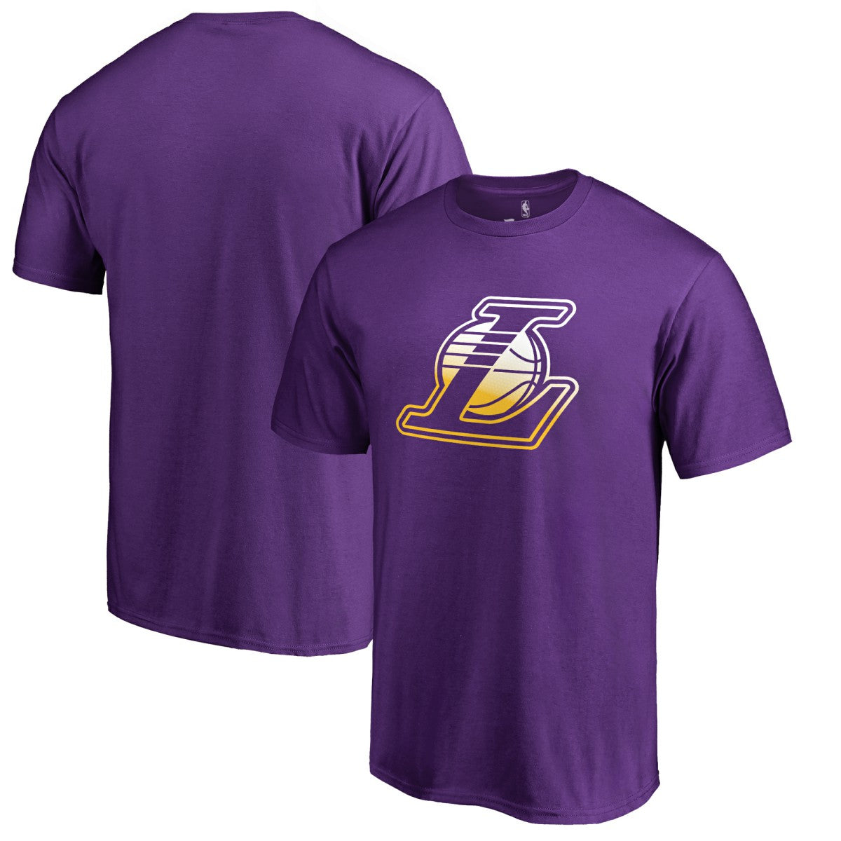 Los Angeles Lakers Gradient Logo T-Shirt Purple - NBA