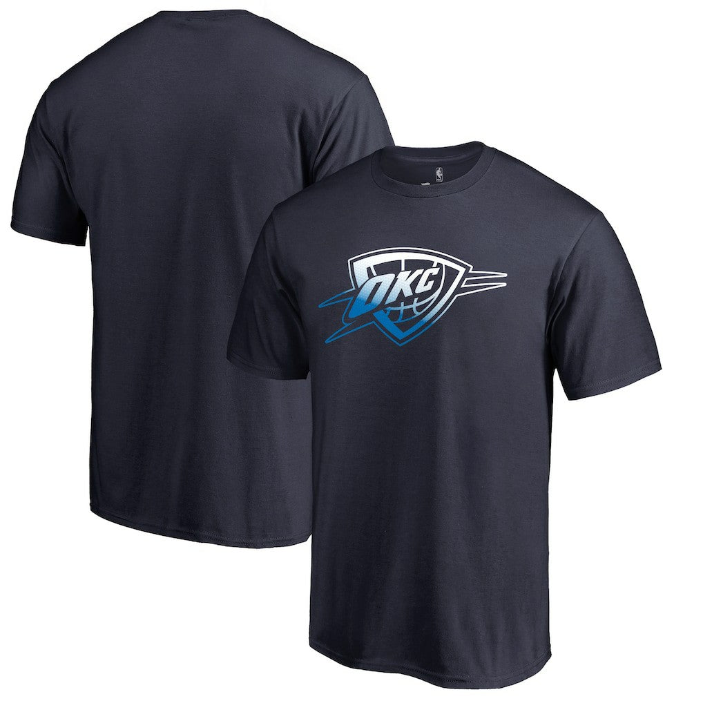 Oklahoma City Thunder Gradient Logo T-Shirt Navy - NBA