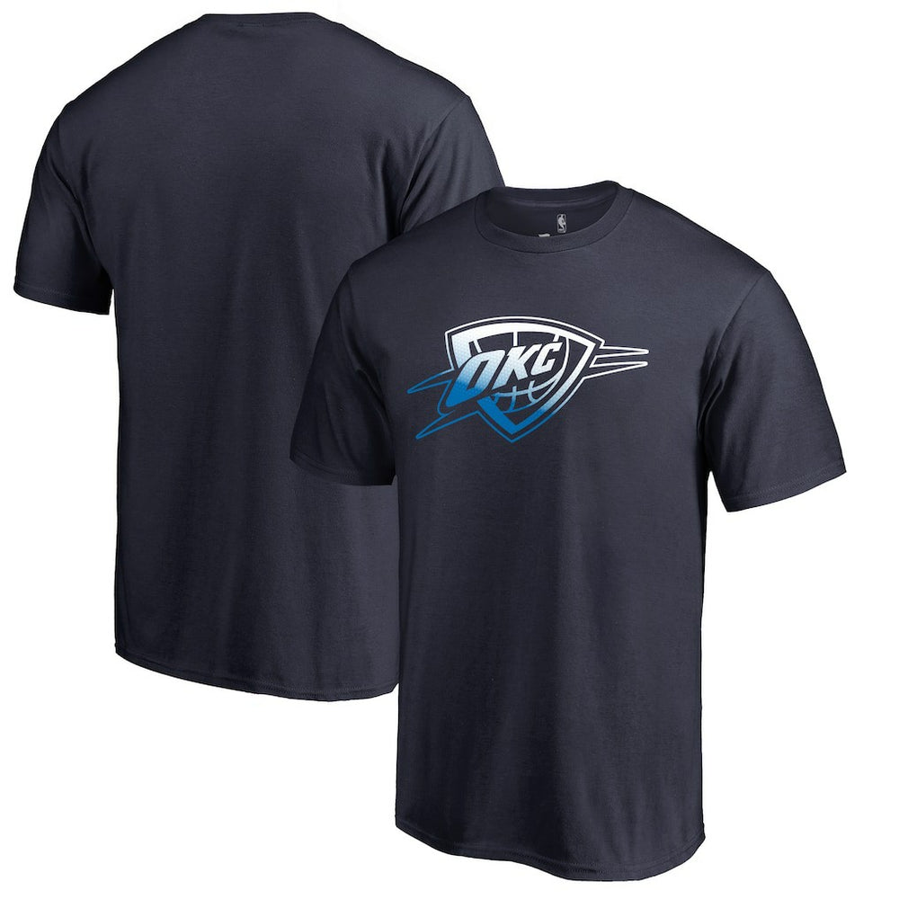 Oklahoma City Thunder Gradient Logo T-Shirt Navy - NBA