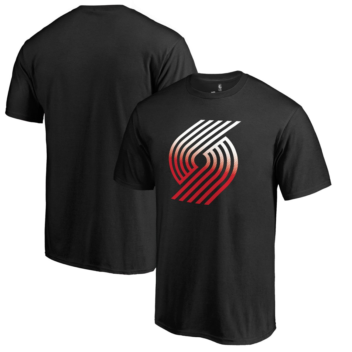 Portland Trail Blazers Gradient Logo T-Shirt Black - NBA