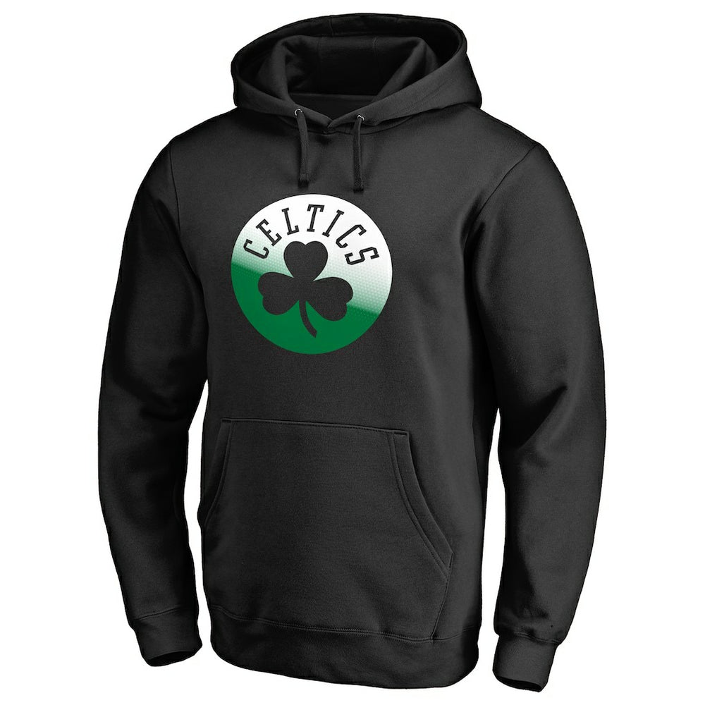 Boston Celtics Gradient Logo Pullover Hoodie Black - NBA