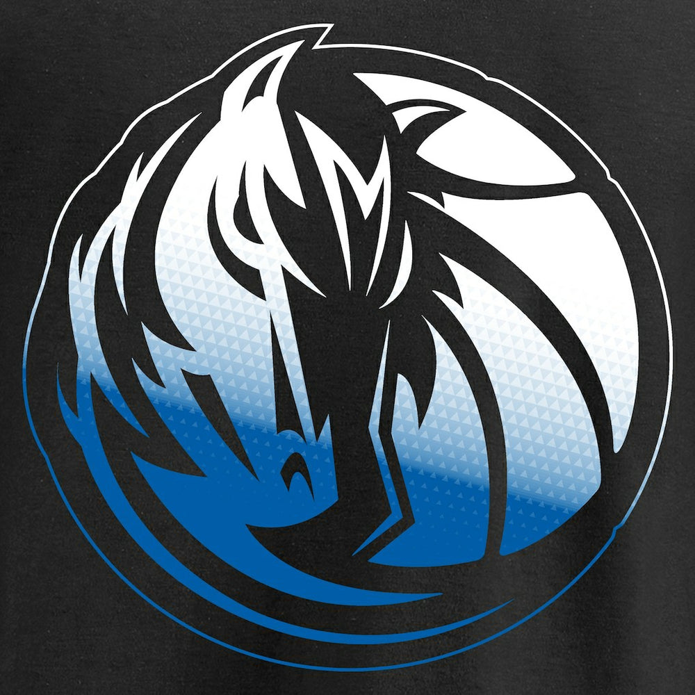 Dallas Mavericks Gradient Logo Pullover Hoodie Black - NBA
