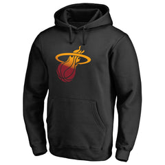 Miami Heat Gradient Logo Pullover Hoodie Black - NBA
